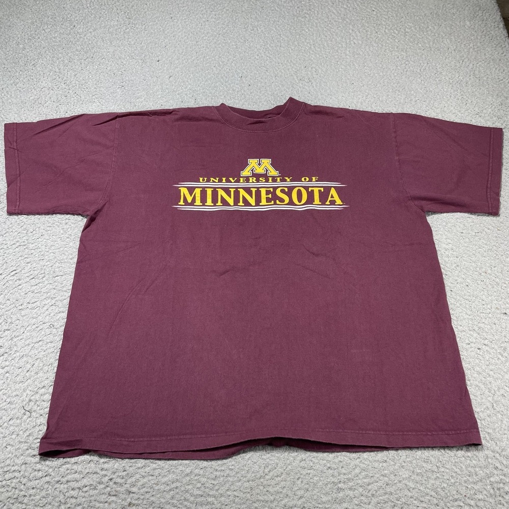 University Of Minnesota Shirt Mens XL Maroon NCAA Cadre Athletic Apparel Tee VTG